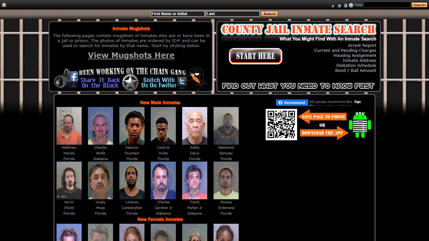 Recent Arrest Mugshots And Inmate Search